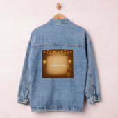 Rustieke Mason Jar Bride met String Lights Denim Jacket (Hangar)