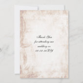 Rustieke Mason Jar Bruiloft Dank u Bedankkaart (Achterkant)