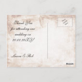 Rustieke Mason Jar Bruiloft Dank u Briefkaart (Achterkant)