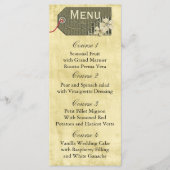 rustieke mason jar bruiloft menu (Voorkant)