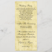 rustieke mason jar bruiloft programma programmakaart (Achterkant)