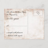 Rustieke Mason Jar Bruiloft RSVP Uitnodiging Briefkaart (Achterkant)