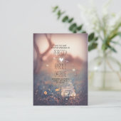 Rustieke Mason Jar Fireflies Natuur Save the Date Aankondigingskaart (Staand voorkant)