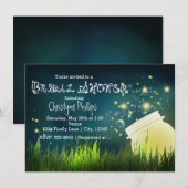 Rustieke Mason Jar & Fireflies VRIJGEZELLENFEEST I Kaart (Voorkant / Achterkant)