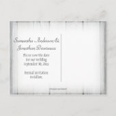 Rustieke Mason Jar Gele Zonnebloemen Save The Date Aankondigingskaart (Achterkant)