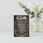 rustieke mason jar Gift register Kaarten (Staand voorkant)