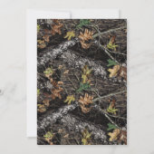 Rustieke Mason Jar Jacht Camo bruiloft uitnodiging (Achterkant)