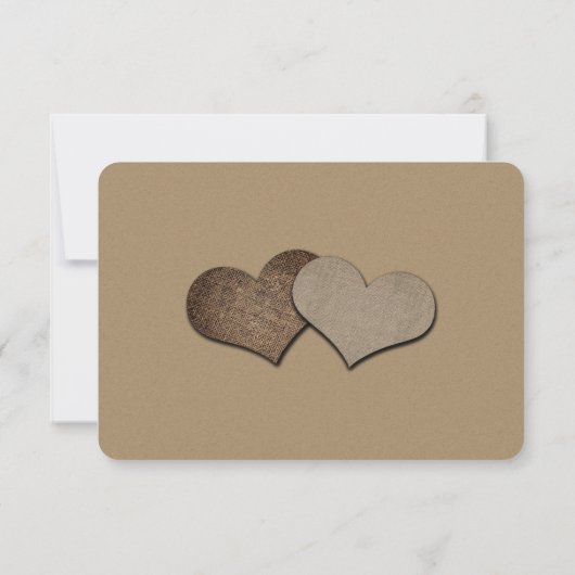 Rustieke Mason Jar Kraft Papier Trouwen RSVP (Achterkant)