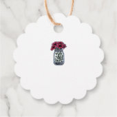 Rustieke mason jar monogram land bruiloft bedankjes labels (Achterkant)