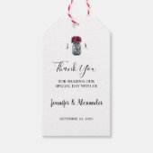 Rustieke mason jar monogram land bruiloft cadeaulabel (Voorkant)