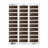Rustieke Mason Jar retour adreslabels Etiket (Full Sheet)