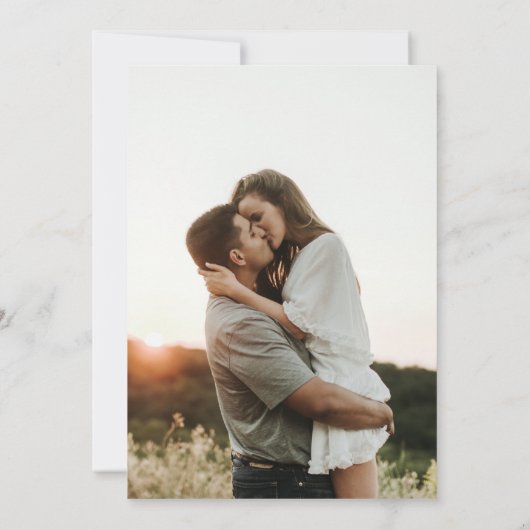 Rustieke Mason Jar Save the Date met Foto Kaart (Achterkant)