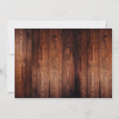 Rustieke mason jar schuur hout foto bruiloft RSVP  Kaart (Achterkant)
