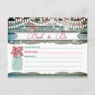 Rustieke Mason Jar Shabby Chic Recept Kaart