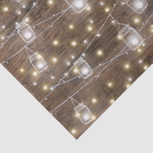 Rustieke Mason Jar Slingers Romantisch Tissuepapier (Detail)