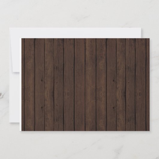 Rustieke Mason Jar String Licht Baby Meisje Douche Kaart (Achterkant)