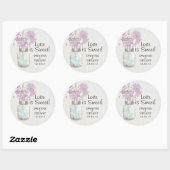 Rustieke Mason Jar & Wildflower Ronde Sticker (Vel)