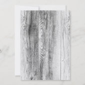 Rustieke Mason Jar Wood Kraft bruiloft uitnodiging (Achterkant)