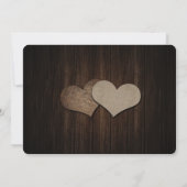 Rustieke Mason Jar Wood String Lights Wedding Save The Date (Achterkant)