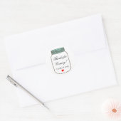 Rustieke Mason Jars Favor Stickers | Aangepaste St (Envelop)