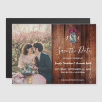 Rustieke Mason potje hout monogram foto Save the D