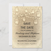 rustieke mason potten Sla de datum kaart (Voorkant)