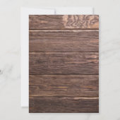 Rustieke Mason String Lights Jar Save the Date Kaa (Achterkant)