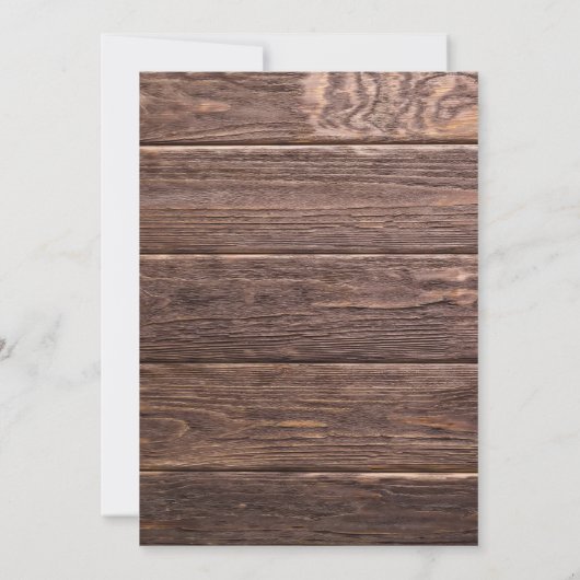 Rustieke Mason String Lights Jar Save the Date Kaa (Achterkant)