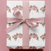 Rustieke Mauve Floral Cadeaupapier