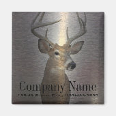 Rustieke metalen westerne hertenconstructie in het magneet (Voorkant)