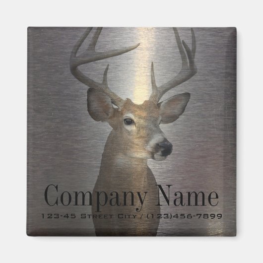 Rustieke metalen westerne hertenconstructie in het magneet (Voorkant)