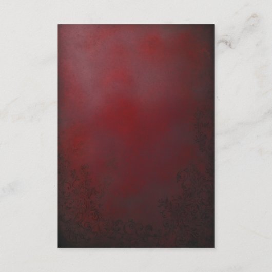 Rustieke metallic bloem bruiloft details kaart (Achterkant)