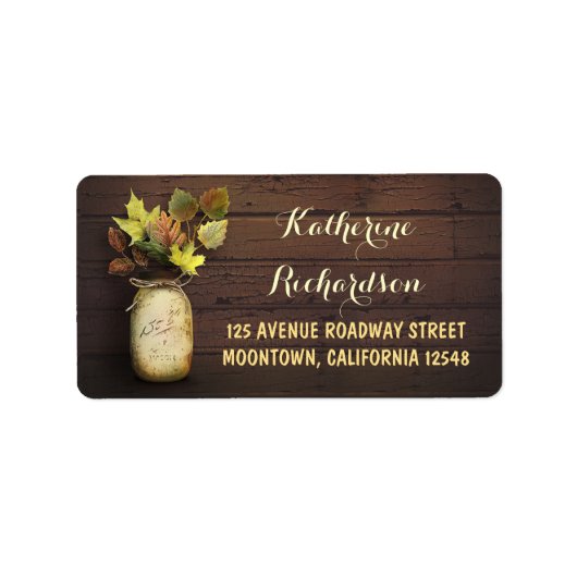 Rustieke metselaarpot en val laat adresetiketten a etiket (Voorkant)