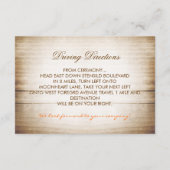 Rustieke metselpot met oranje bloemen receptie informatiekaartje (Achterkant)