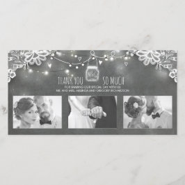 Rustieke Metselpotlampjes Kant-en-klare Trouw Beda Bedankkaart