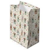Rustieke Metselwerkpot Geschenkzak Medium Cadeauzakje (Voorkant Gekanteld)