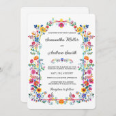 Rustieke Mexicaanse bruiloft Sjabloon Kaart (Voorkant / Achterkant)