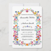 Rustieke Mexicaanse bruiloft Sjabloon Kaart (Voorkant)