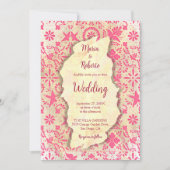 Rustieke Mexicaanse Roze Tegels Mexicaanse bruilof Kaart (Voorkant)