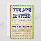  rustieke middeleeuwse blauw koper en groen kaart (Achterkant)