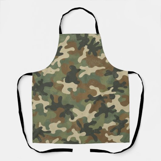 Rustieke Militair Camouflagepatroon Schort (Voorkant)