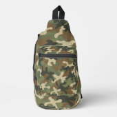Rustieke Militair Camouflagepatroon Sling Bag (Voorkant)