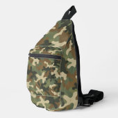 Rustieke Militair Camouflagepatroon Sling Bag (Rechterhoek)