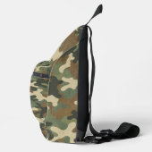 Rustieke Militair Camouflagepatroon Sling Bag (Rechts)