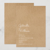 Rustieke Minimal Script Save the Date (Voorkant / Achterkant)