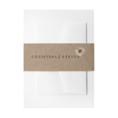 Rustieke minimale bloemenbruiloft uitnodigingen wikkel (Voorkant Voorbeeld)