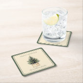 Rustieke minimale kerstboom kartonnen onderzetters (Insitu)