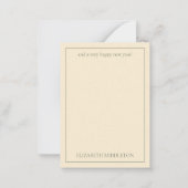 Rustieke minimale kerstboom notitiekaartje (Achterkant)