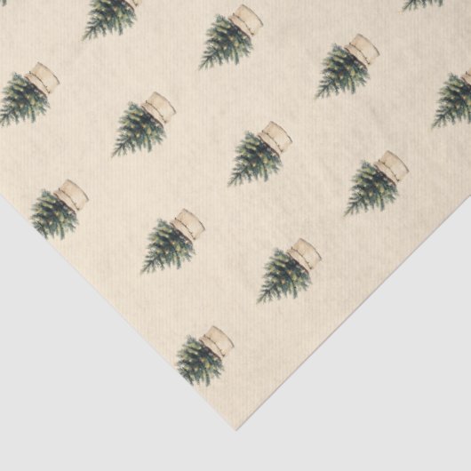 Rustieke minimale kerstboom tissuepapier (Detail)