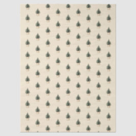 Rustieke minimale kerstboom tissuepapier